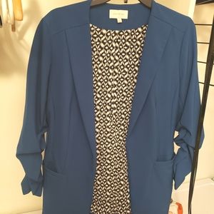 Skies Are Blue Collarless Blazer
